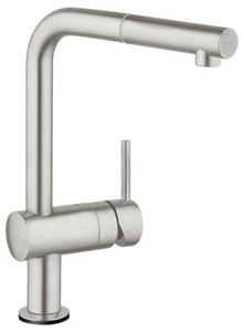 Grohe 30218 Minta Single-Handle Pull-Out Kitchen Faucet Single Spray 6.6 L/min - 1.75 GPM with Touch Technology