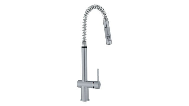 Franke FF-21 Faucet Polished Chrome w Pull Out stream & spray