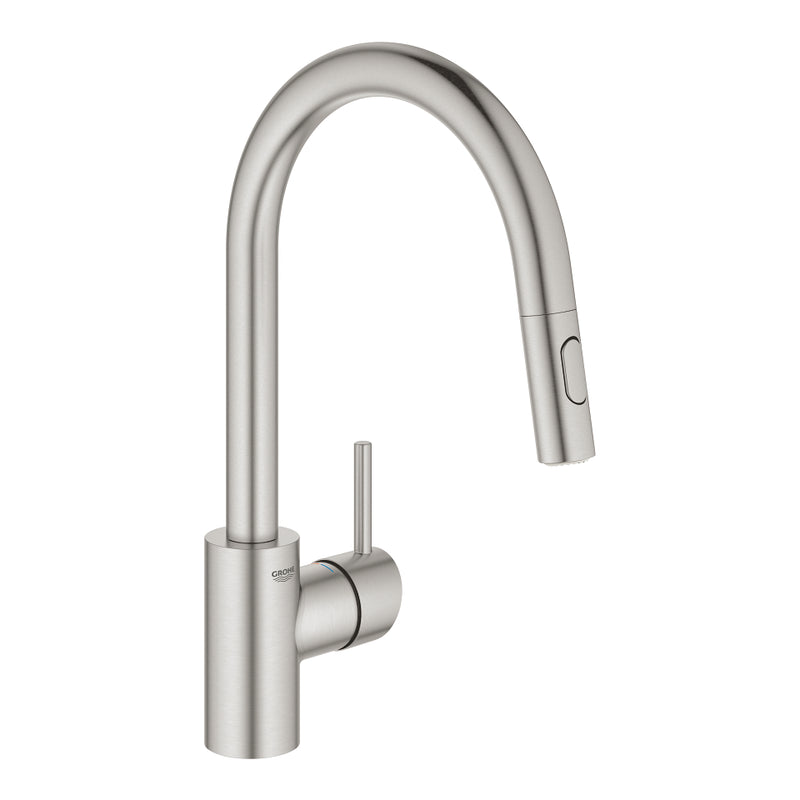 Grohe 32665 Concetto Single-Handle Pull Down Kitchen Faucet Dual Spray 6.6 L/min - 1.75 GPM