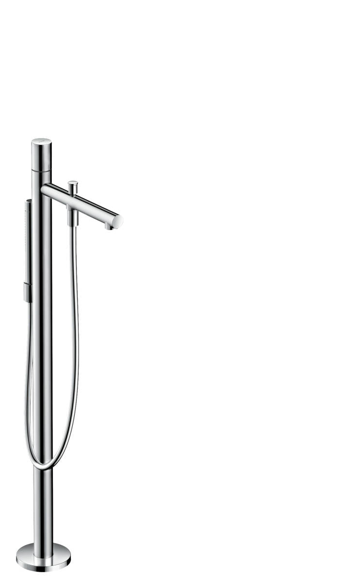 AXOR UNO FREESTANDING TUB FILLER TRIM WITH ZERO HANDLE WITH 1.8 GPM H