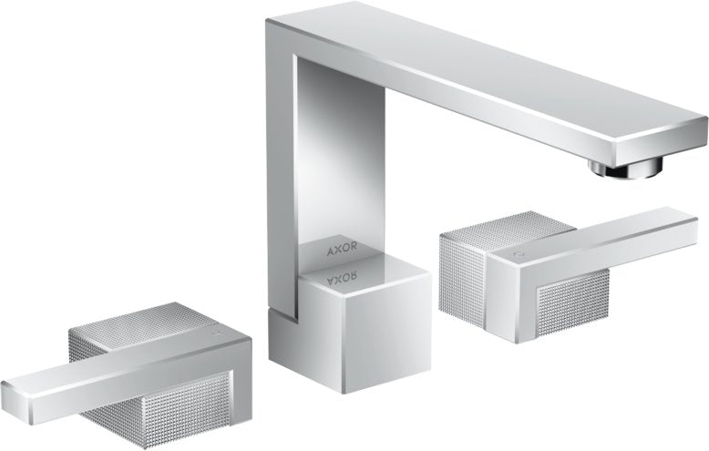 AXOR EDGE WIDESPREAD FAUCET 130, DIAMOND CUT