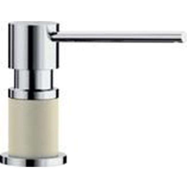 BLANCO LATO SOAP DISPENSER, CHROME/BISCUIT