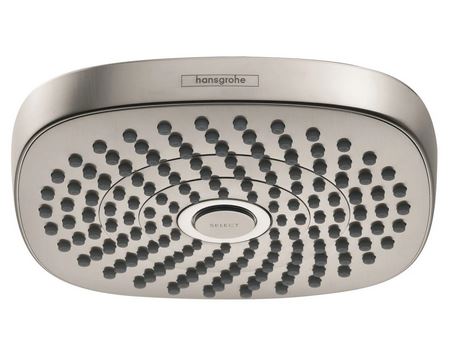HANSGROHE CROMA SELECT E 180 2-JET OVERHEAD SHOWER, 1.8 GPM