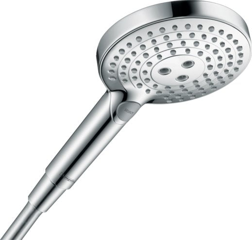 HANSGROHE RAINDANCE SELECT S 120 3 JET POWDER RAIN HANDSHOWER, 1.8 GPM