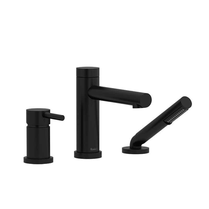 Riobel TGS16 3-piece Type P pressure balance deck-mount tub filler with hand shower trim (Without Rough-in)
