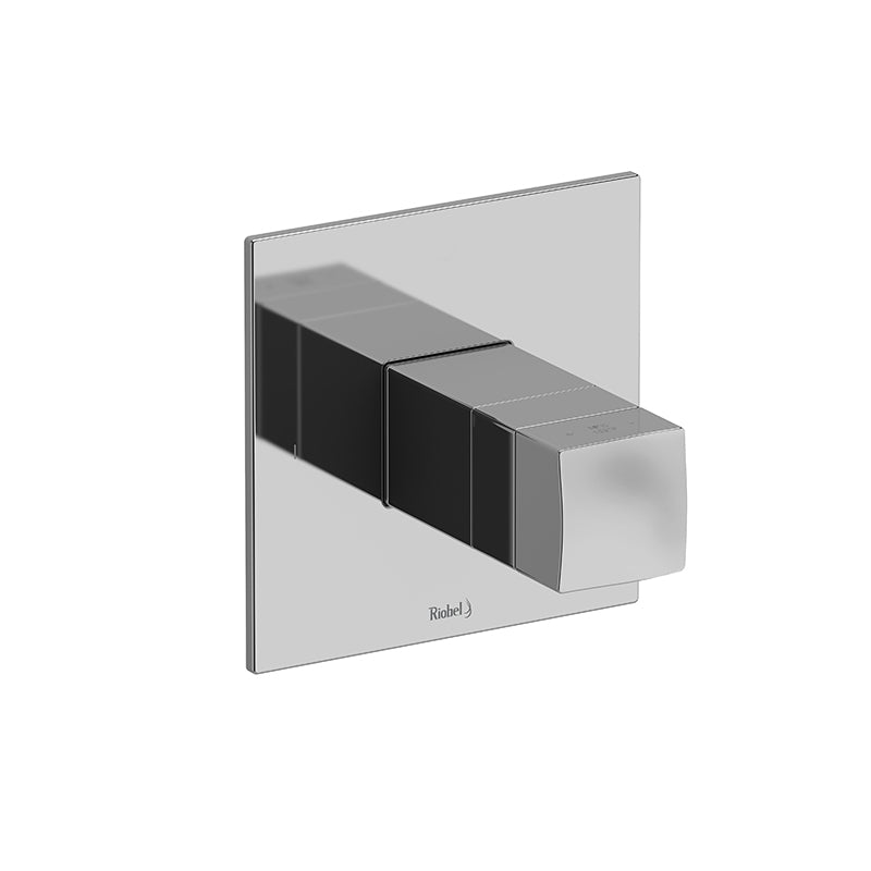 Riobel Reflet RF39 2-way Type T (thermostatic) coaxial floor-mount tub filler with hand shower
