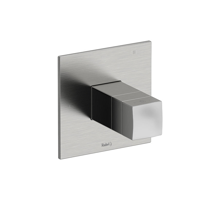 Riobel Reflet RF39 2-way Type T (thermostatic) coaxial floor-mount tub filler with hand shower