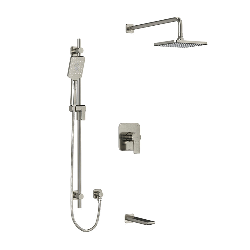 Riobel Fresk 3-Way Shower System Trim with Hand Shower Rail, Shower Head and Spout TKIT1345FR