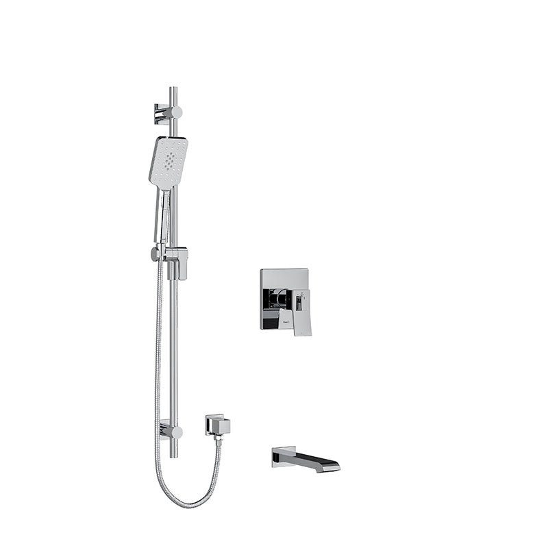 Riobel Zendo 2-Way Shower System Trim with Spout and Hand Shower Rail  TKIT1244ZOTQ