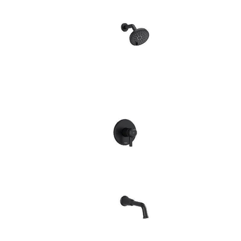 Riobel Momenti KIT4744MMRDJ Type T/P 1/2 inch coaxial 2-way no share with shower head and tub spout