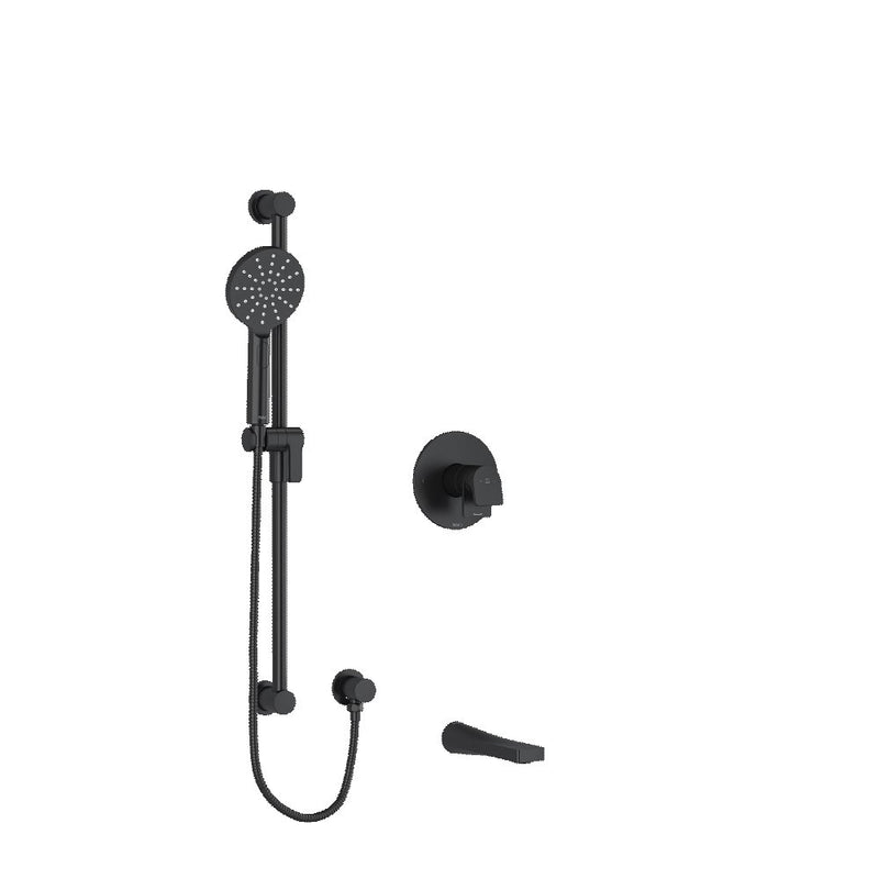 Riobel Ode 2-Way Shower System Trim with Spout and Hand Shower Rail  TKIT1244OD