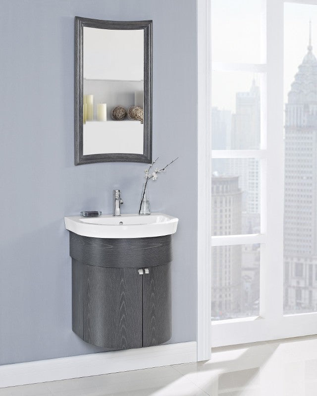 Fairmont Designs 150-WV24 Boulevard 24 Curved Wall Mount Vanity and Sink Set