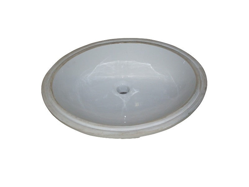 Fairmont Designs S-100WH Sinks Oval Ceramic Undermount Sink