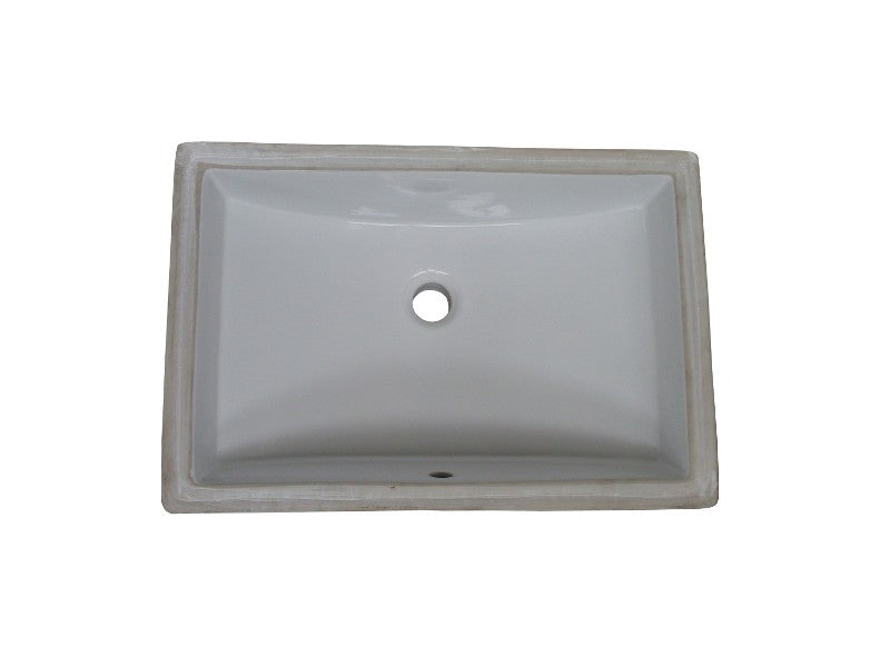 Fairmont Designs S-200WH Sinks Rectangular Ceramic Undermount Sink