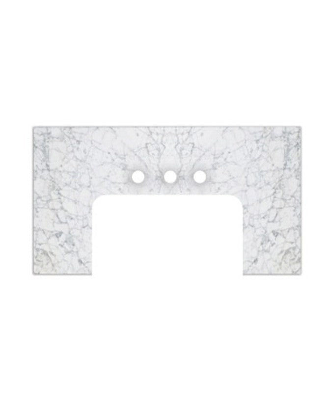 Fairmont Designs T-FV3823WC Tops 38 White Carrera WC Marble Top - Fits Farmhouse Vanity