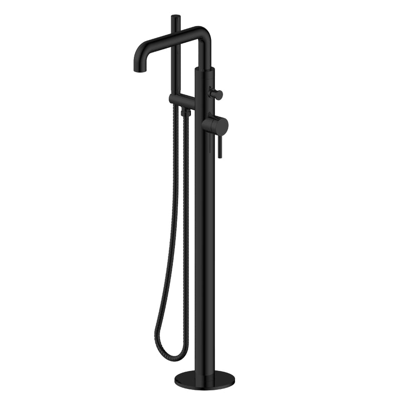 Empyrean TDAP91  Daphne  2-way Type T (thermostatic) coaxial floor-mount tub filler with hand shower trim (without rough-in)