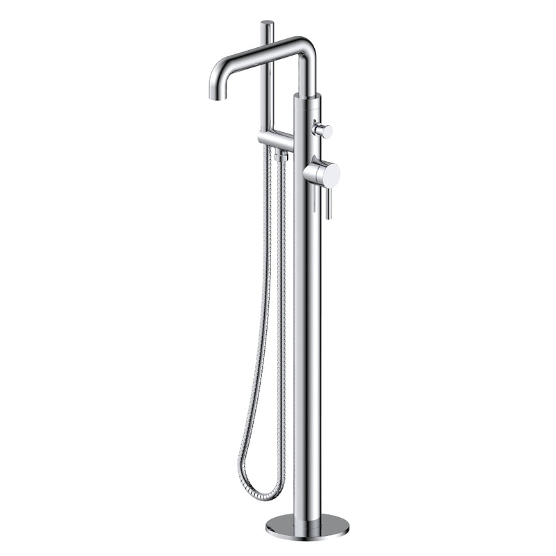 Empyrean TDAP91  Daphne  2-way Type T (thermostatic) coaxial floor-mount tub filler with hand shower trim (without rough-in)