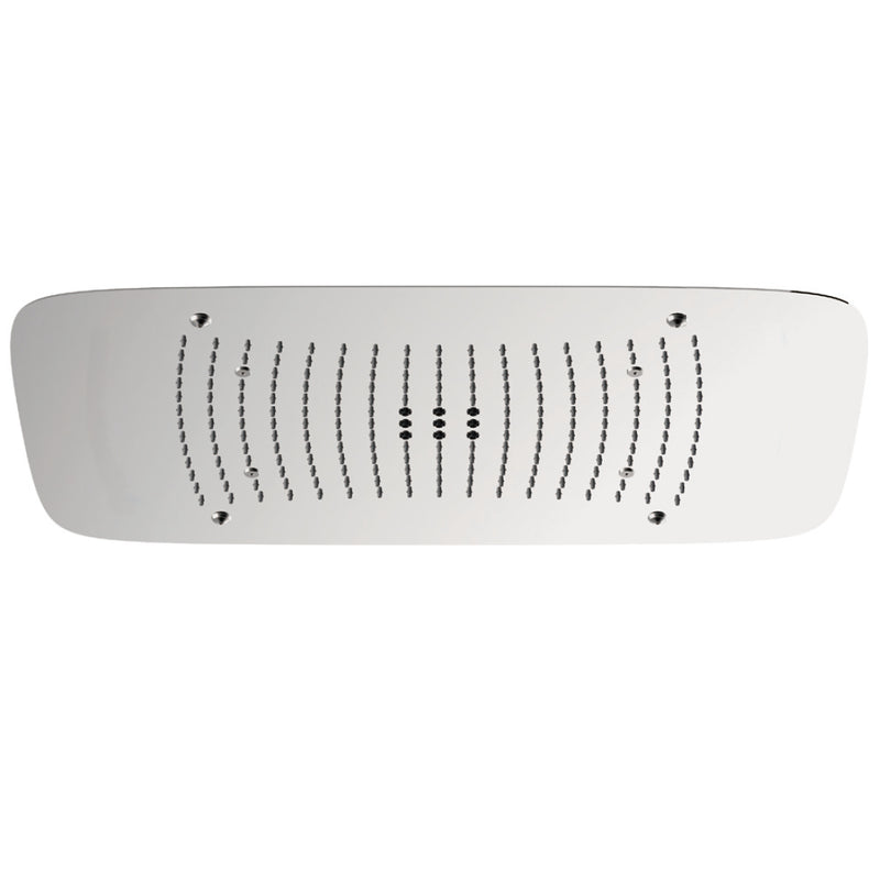 Empyrean FMWF2716-2 27" 2-Function Flush Mount Stainless Steel Square Shower Head with Waterfall