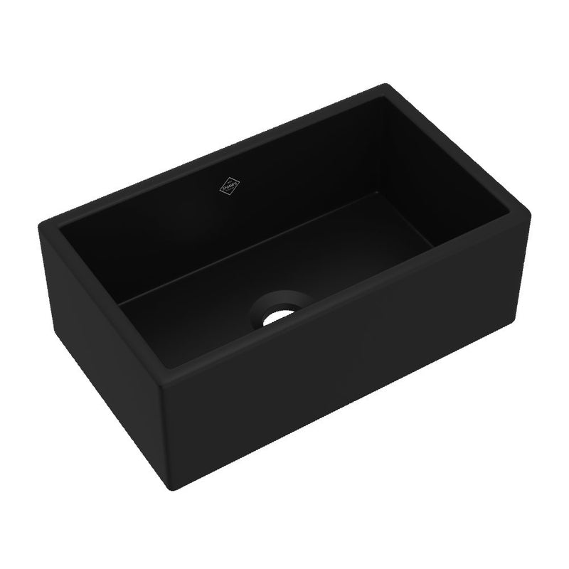 Shaws MS3018 30" Shaker Single Bowl Farmhouse Apron Front Fireclay Kitchen Sink