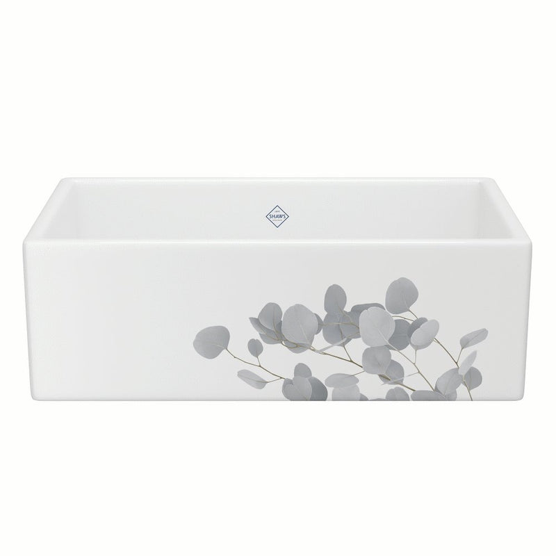 Shaws  MS3318 33" Shaker Single Bowl Apron Front Fireclay Kitchen Sink