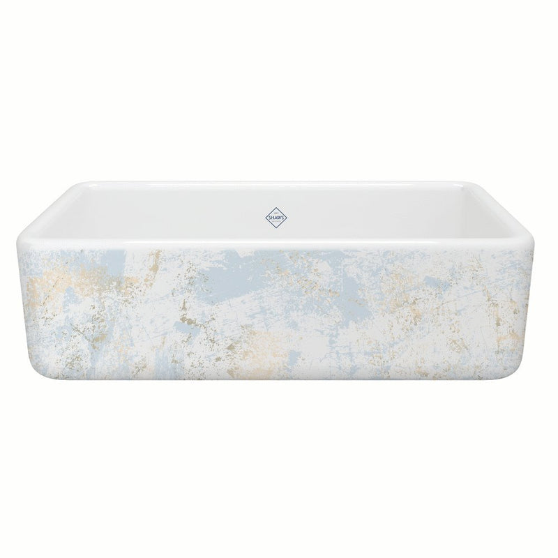 Shaws RC3318 33" Lancaster Single Bowl Farmhouse Apron Front Fireclay Kitchen Sink