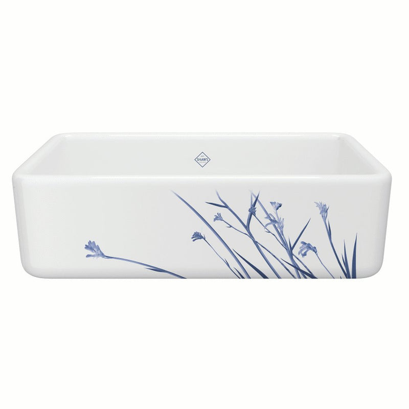 Shaws RC3318 33" Lancaster Single Bowl Farmhouse Apron Front Fireclay Kitchen Sink