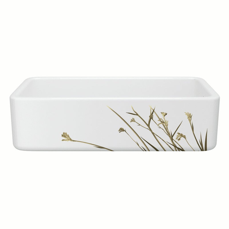 Shaws RC3618 36" Lancaster Single Bowl Farmhouse Apron Front Fireclay Kitchen Sink