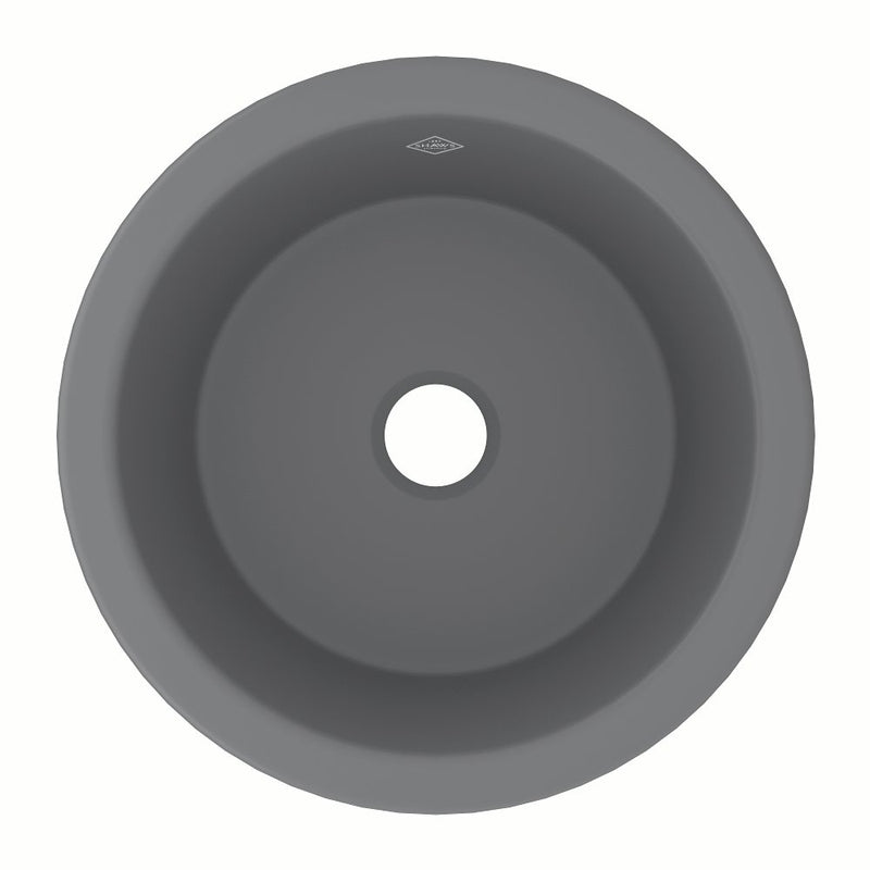 Shaws UM1807 18" Lancaster Single Bowl Round Bar/Food Prep Fireclay Kitchen Sink