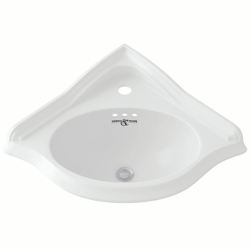 Perrin & Rowe Wall Mount Corner Lavatory Sink