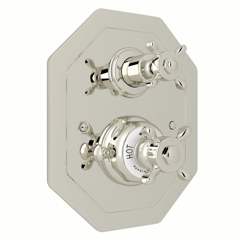 Perrin & Rowe Edwardian™ 3/4" Octagonal Thermostatic Trim With Volume Control