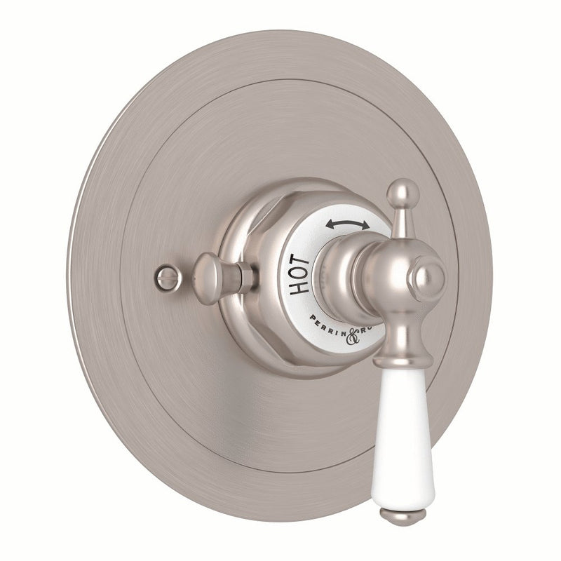 Perrin & Rowe Edwardian™ Era 3/4" Round Thermostatic Trim Without Volume Control