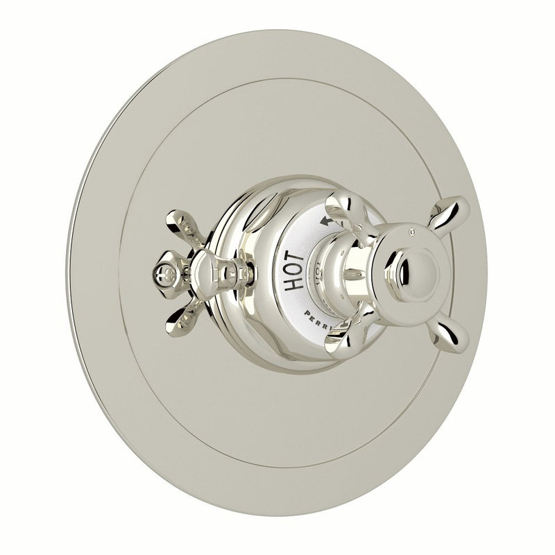 Perrin & Rowe Edwardian™ Era 3/4" Round Thermostatic Trim Without Volume Control