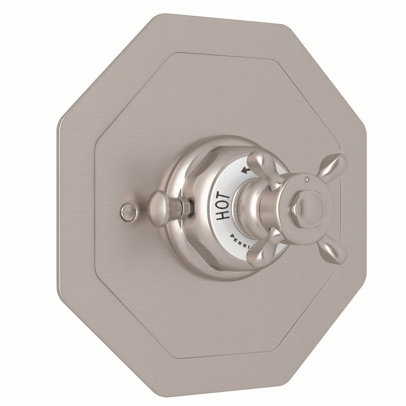 Perrin & Rowe Edwardian™ 3/4" Octagonal Thermostatic Trim Without Volume Control