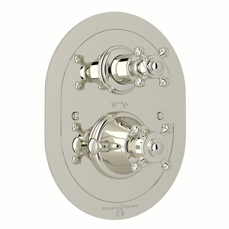 Perrin & Rowe Georgian Era™ 3/4" Oval Thermostatic Trim With Volume Control