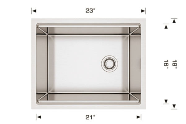 Bosco 201823 Titanium Series Plus Stainless Steel Kitchen Sink