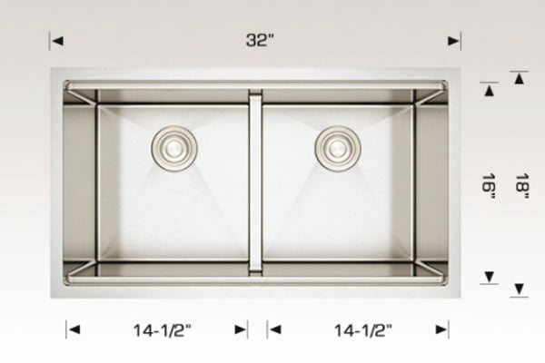 Bosco 201832 Titanium Series Plus Stainless Steel Kitchen Sink