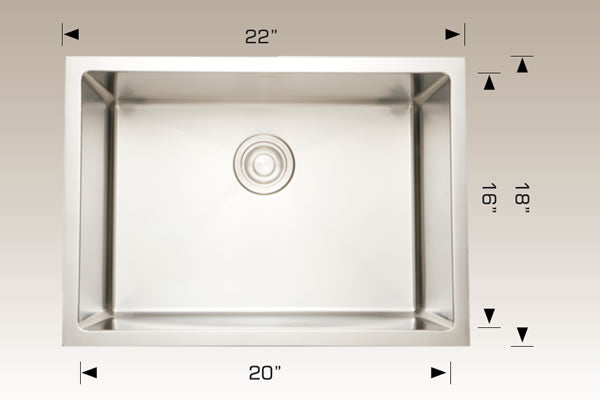 Bosco 202216 Deluxe Series Stainless Steel Kitchen Sink