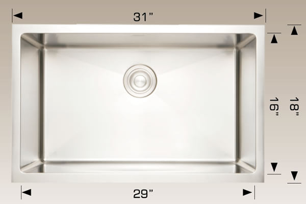 Bosco 202230 Deluxe Series Stainless Steel Kitchen Sink