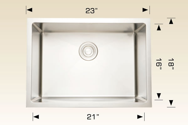 Bosco 203339 Titanium Series Stainless Steel Kitchen Sink