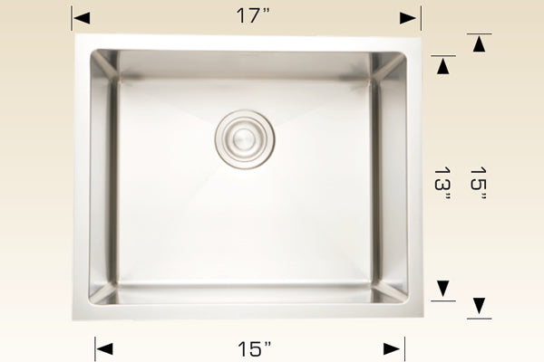 Bosco 203340 Titanium Series Stainless Steel Kitchen Sink