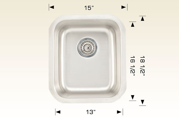 Bosco 207016 Builder Series Stainless Steel Kitchen Sink
