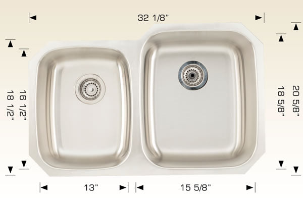 Bosco 207036 Builder Series Stainless Steel Kitchen Sink