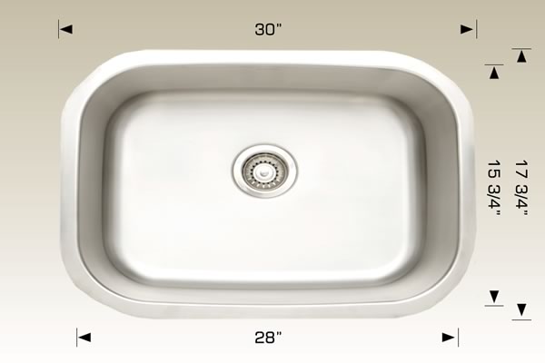 Bosco 207040 Standard Series Stainless Steel Kitchen Sink