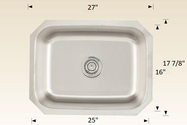 Bosco 207045 Builder Series Stainless Steel Kitchen Sink