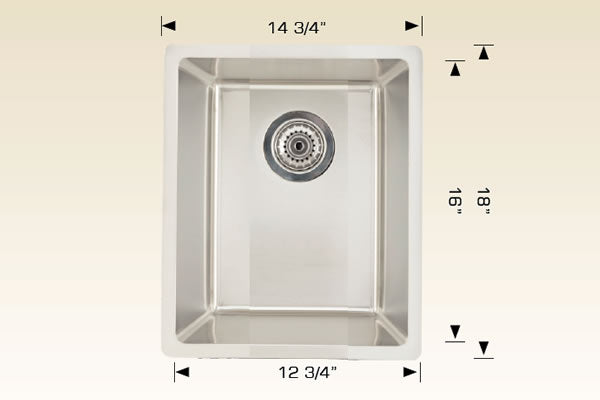 Bosco 207111 Standard Series Stainless Steel Kitchen Sink