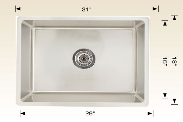 Bosco 207115 Standard Series Stainless Steel Kitchen Sink