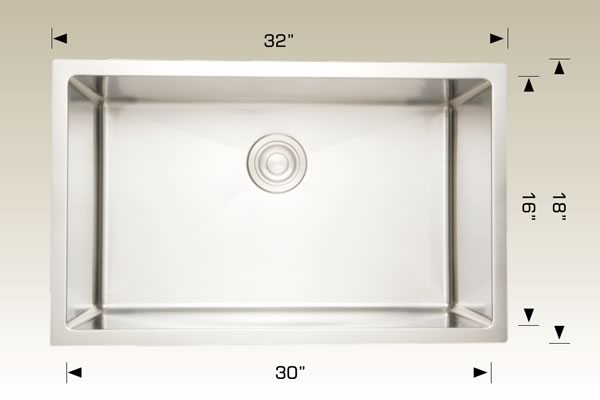 Bosco 208003 Standard Series Stainless Steel Kitchen Sink
