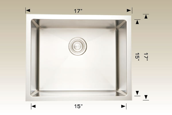 Bosco 208012 Standard Series Stainless Steel Kitchen Sink