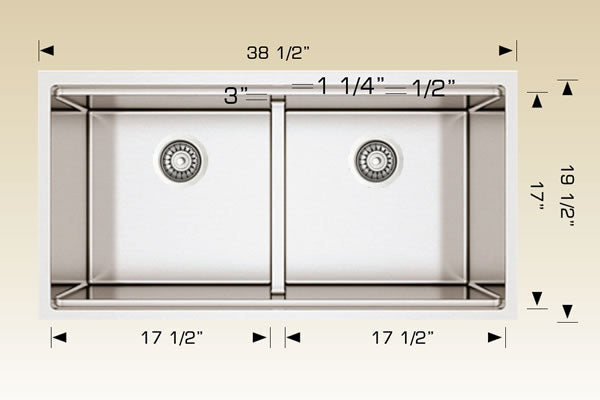 Bosco 223819 Linear Granite Series Kitchen Sink