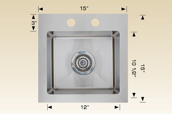 Bosco 201506-2 RV Series Stainless Steel Kitchen Sink
